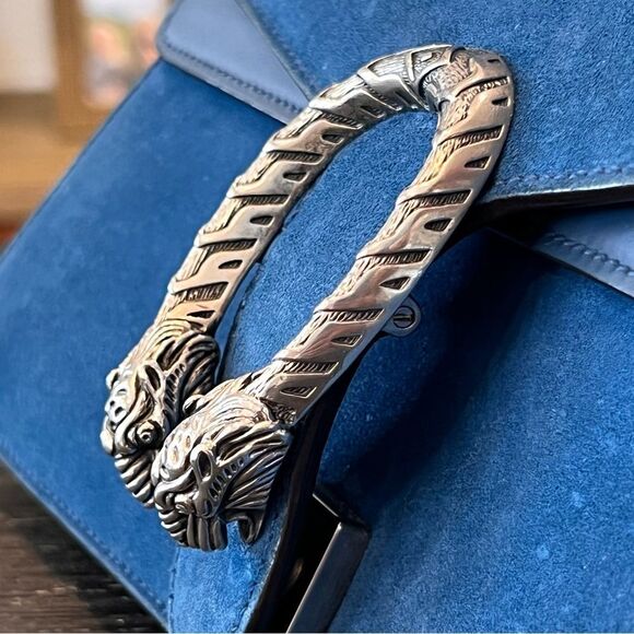 Gucci Blue Suede Dionysus - Picture 4 of 12